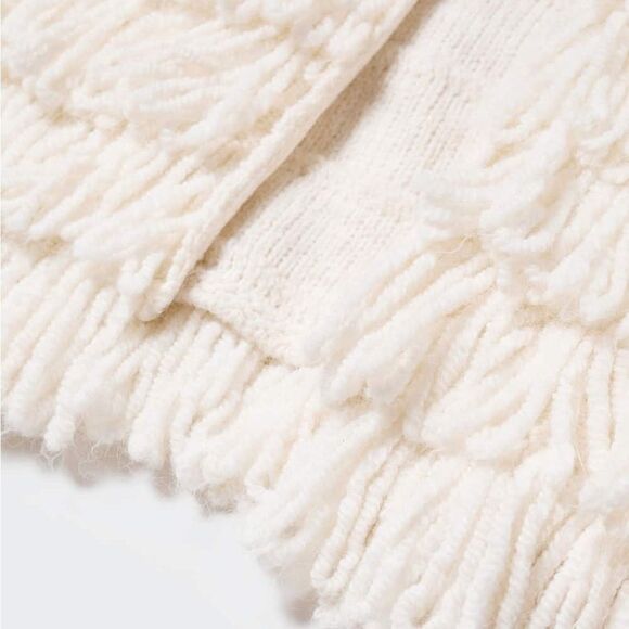 Mango Fringe Waterfall Cardigan New - Picture 2 of 7